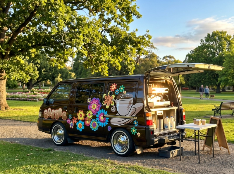 the little brown coffee van hero 2